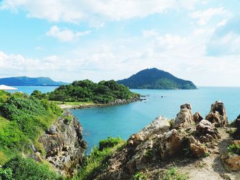 Scenic view of sea against sky