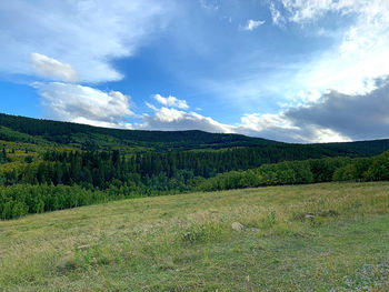 Scenic view of landscape against sky