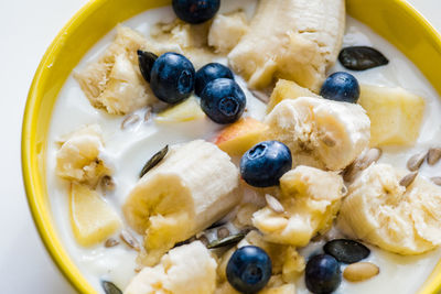 Close-up of breakfast in bowl