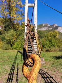 Close-up of rusty metal