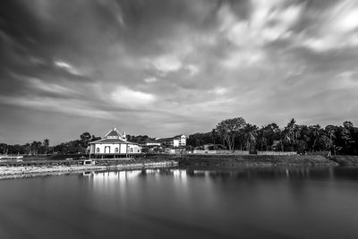 Scenic view of river against sky