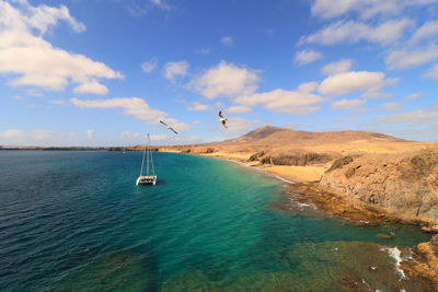 Scenic view of sea against sky