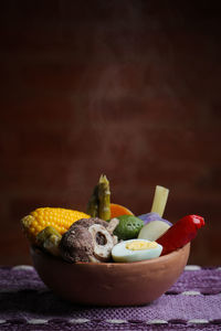 Close-up of fruits in bowl