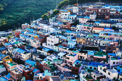 High angle view of cityscape