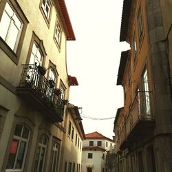 Low angle view of buildings in city