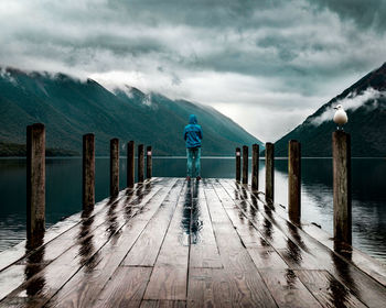 Pier over lake