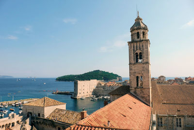 Dubrovnik old town. the walls of dubrovnik. unesco world heritage site.