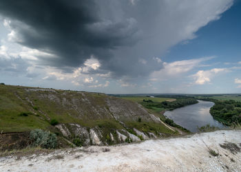 Scenic view of landscape against sky