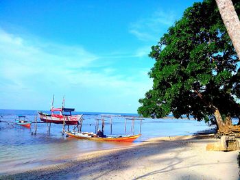Scenic view of sea against sky