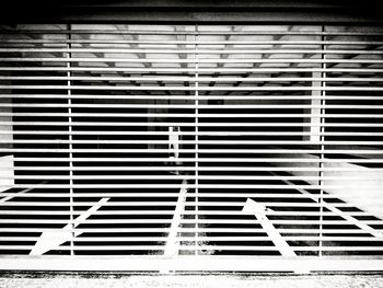 Close-up of window blinds