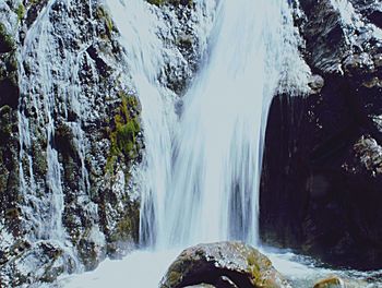 Scenic view of waterfall