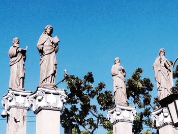 Low angle view of statue