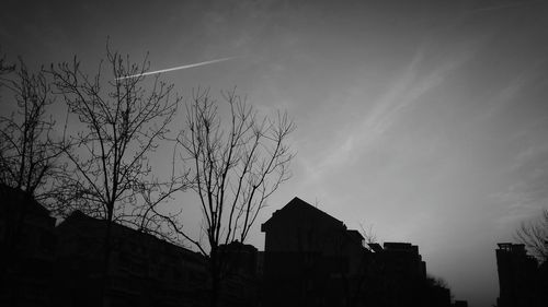 Low angle view of built structure against sky