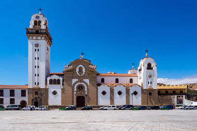 View of church against blue sky