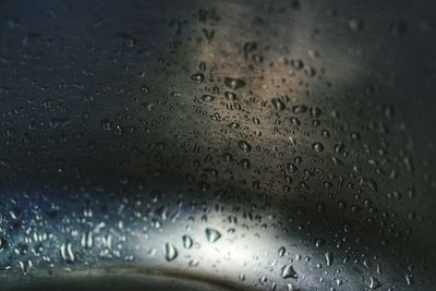 Raindrops on glass window