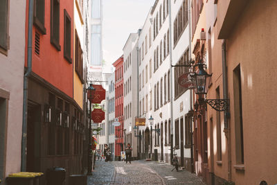 Street amidst buildings in city