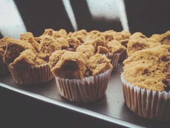 Close-up of cupcakes