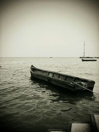 View of pier in sea