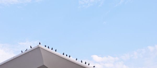 Low angle view of built structure against sky