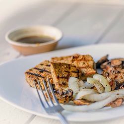 Close-up of food in plate