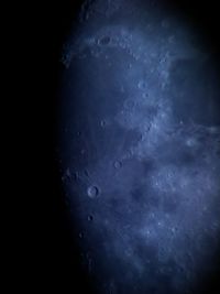 Close-up of star field against sky at night