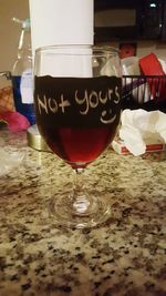 Close-up of drink on table