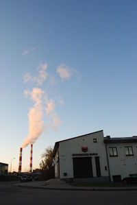 Factory against sky