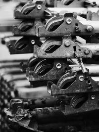 Close-up of machine part