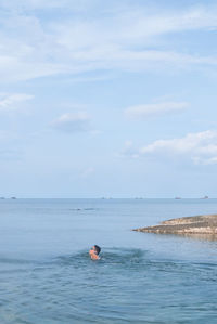 Scenic view of sea against sky