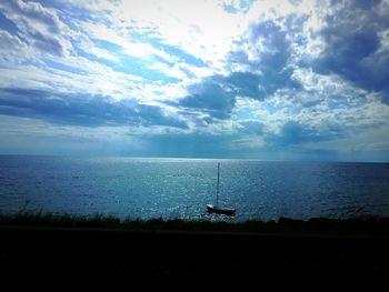 Scenic view of sea against sky