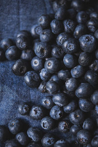 Full frame shot of blueberries