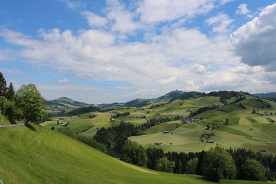 Scenic view of landscape against sky