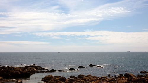 Scenic view of sea against sky