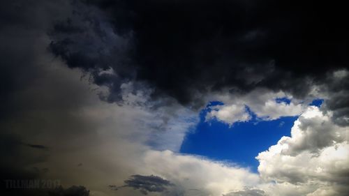 Low angle view of clouds in sky