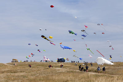 Porspoder, france - july 23 2022 - esti'vent is a wind and kite festival by the sea.