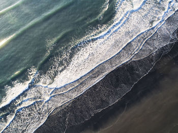 High angle view of beach