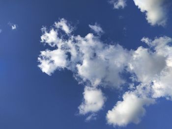 Low angle view of clouds in sky