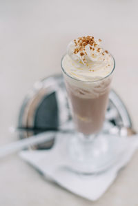 Close-up of coffee on table