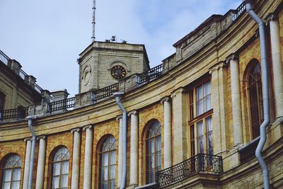 Low angle view of historical building against sky