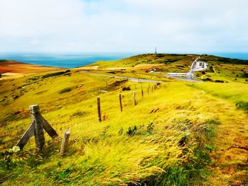 Scenic view of landscape against sky