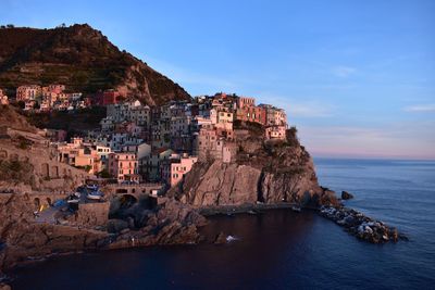 Panoramic view of sea against sky