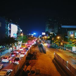 City street at night