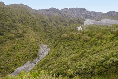 Scenery around arthurs pass in the south alps of new zealand