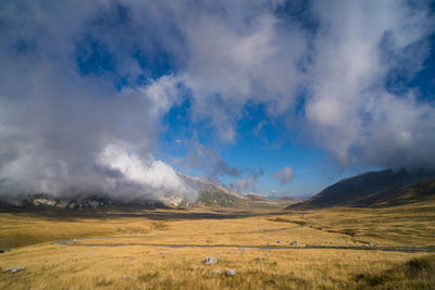 Scenic view of landscape against sky