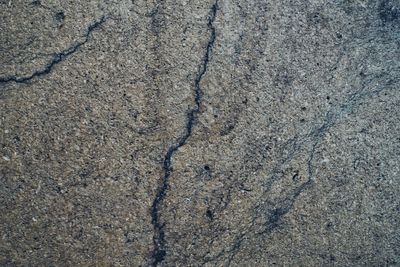 Full frame shot of cracked road