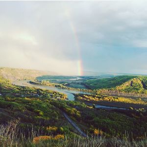 Scenic view of landscape against sky