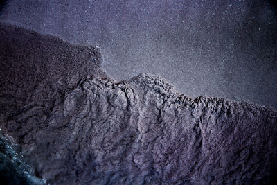 Close-up of star field against sky at night