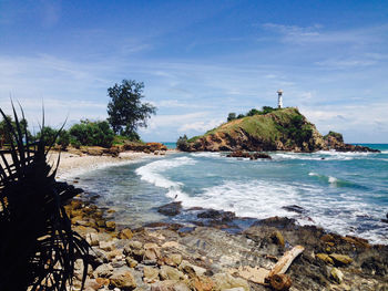 Scenic view of sea against sky