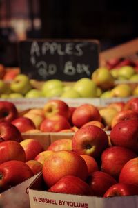 Close-up of fruits for sale at market stall