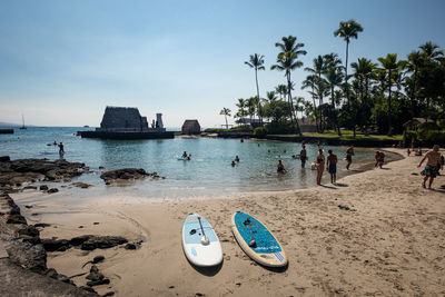 Group of people on beach